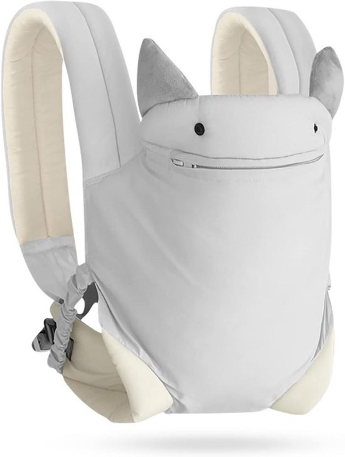 4-in-1 draagzak - Lichtgewicht - 0-36 maanden - Ergonomisch en comfortabel dragen - Voor pasgeborenen en peuters - Ademend katoen - Voor- en achterdragen - Met winddichte kap - Grijs
