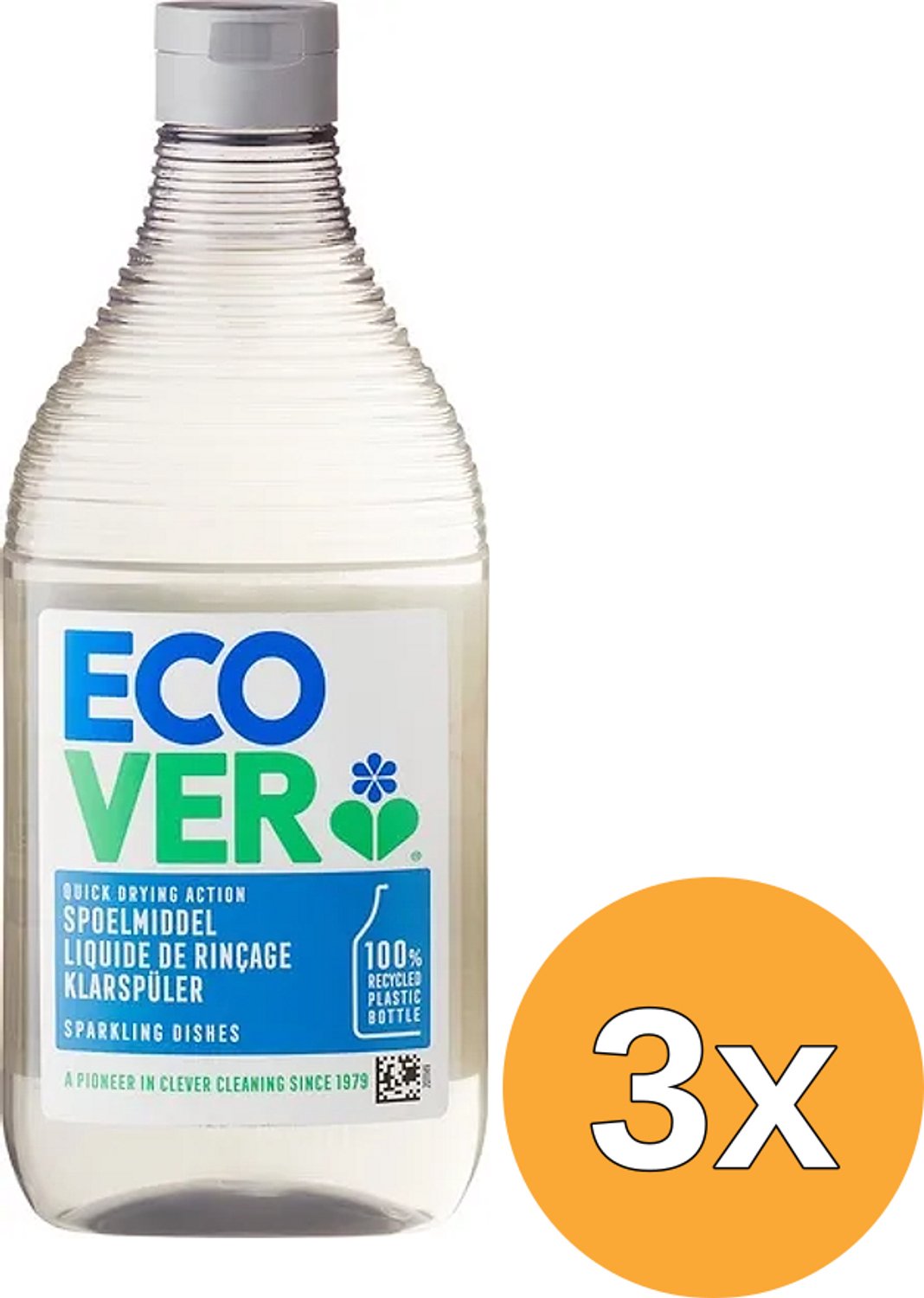 3x Ecover Spoelmiddel Vaatwas (450 ml)