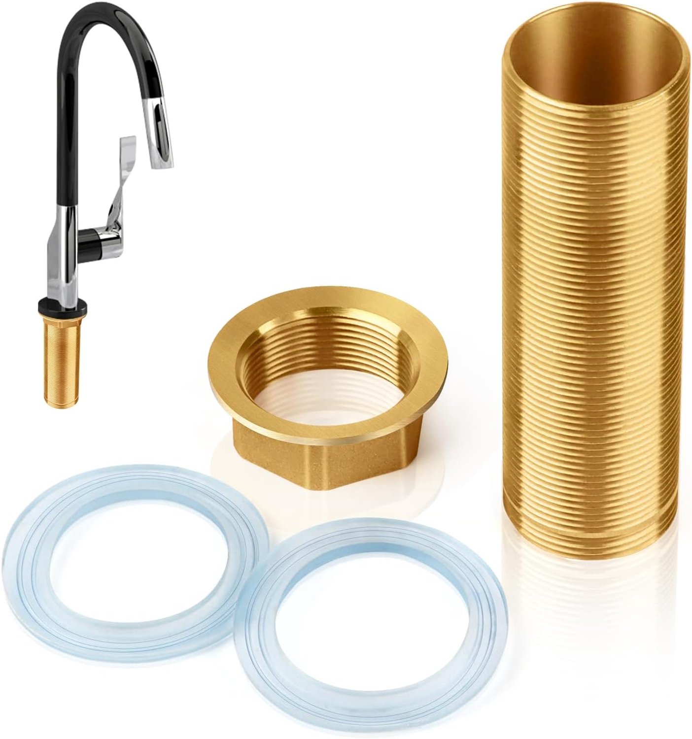 Thread Extension Kit M30 x 10 cm - Tap Extension Kit - Hoogwaardige messing - Duurzaam en corrosiebestendig - ShopVlot