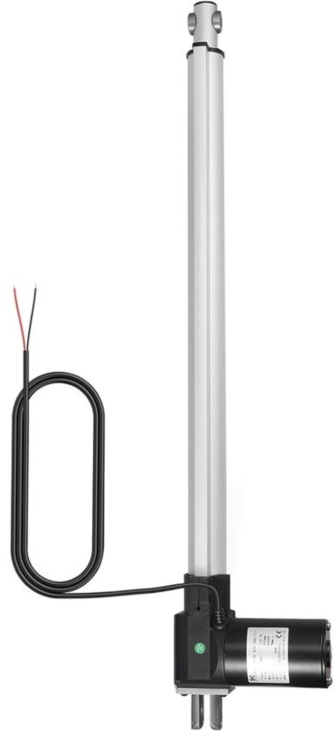 Lineaire motor - Elektrische cilinder - Verstelmechanisme voor automatisering - Zelfblokkerend - 500 mm slag - Zilverkleurig