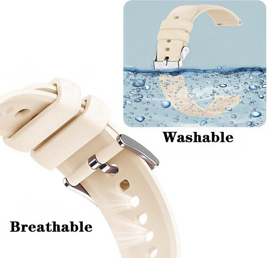 Harikiri Horlogebandje voor Popglory P66,22mm Siliconen Band voor Nerunsa P66D,Donerton T50S/T50H,TOOBUR/ENOMIR/Yoever/Gydom/Poounur/RUIMEN IDW13/IDW16/IDW18/IDW19/BW0/LW51/LW11/LW83 — afbeelding 5