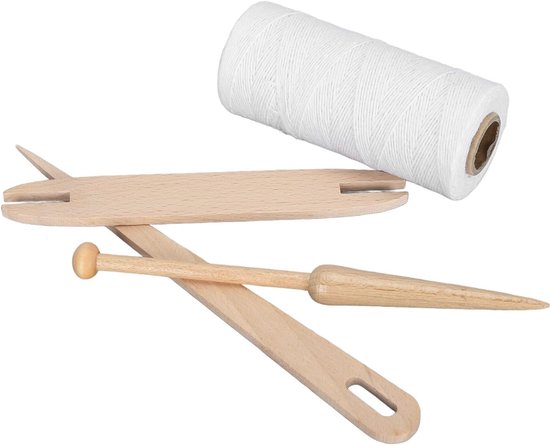 Warp Thread Kit Duurzaam Katoen 1 Mm voor Doe-het-zelf Weefprojecten Vrienden Geschenkset van 1 Rol — afbeelding 5