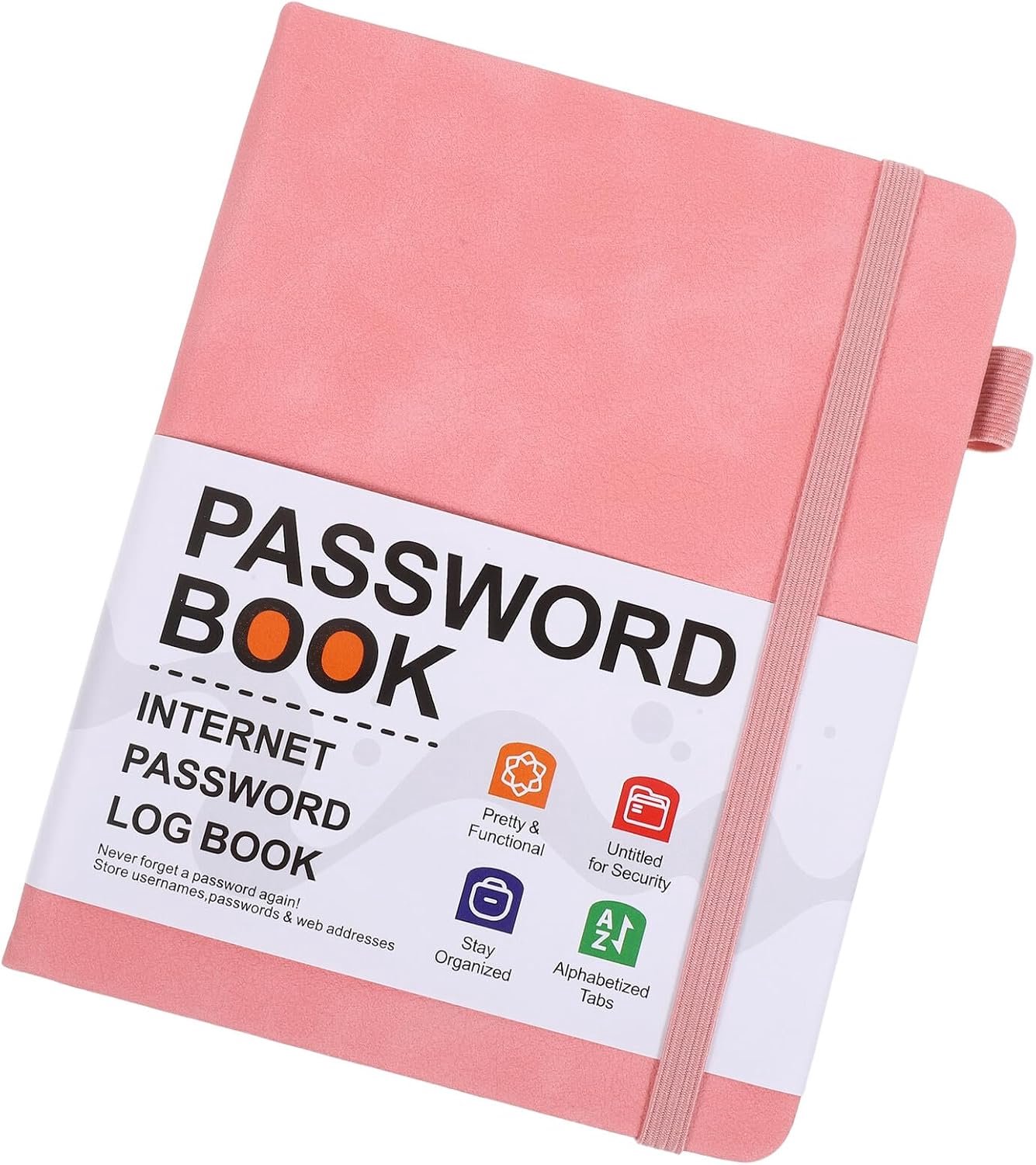 Wachtwoordenboek met Alfabetische Tabs Praktisch Online Wachtwoordbeheer Adresboek Overzichtelijke Internetlogins voor Veilig Snel Terugvinden voor Thuis Kantoor