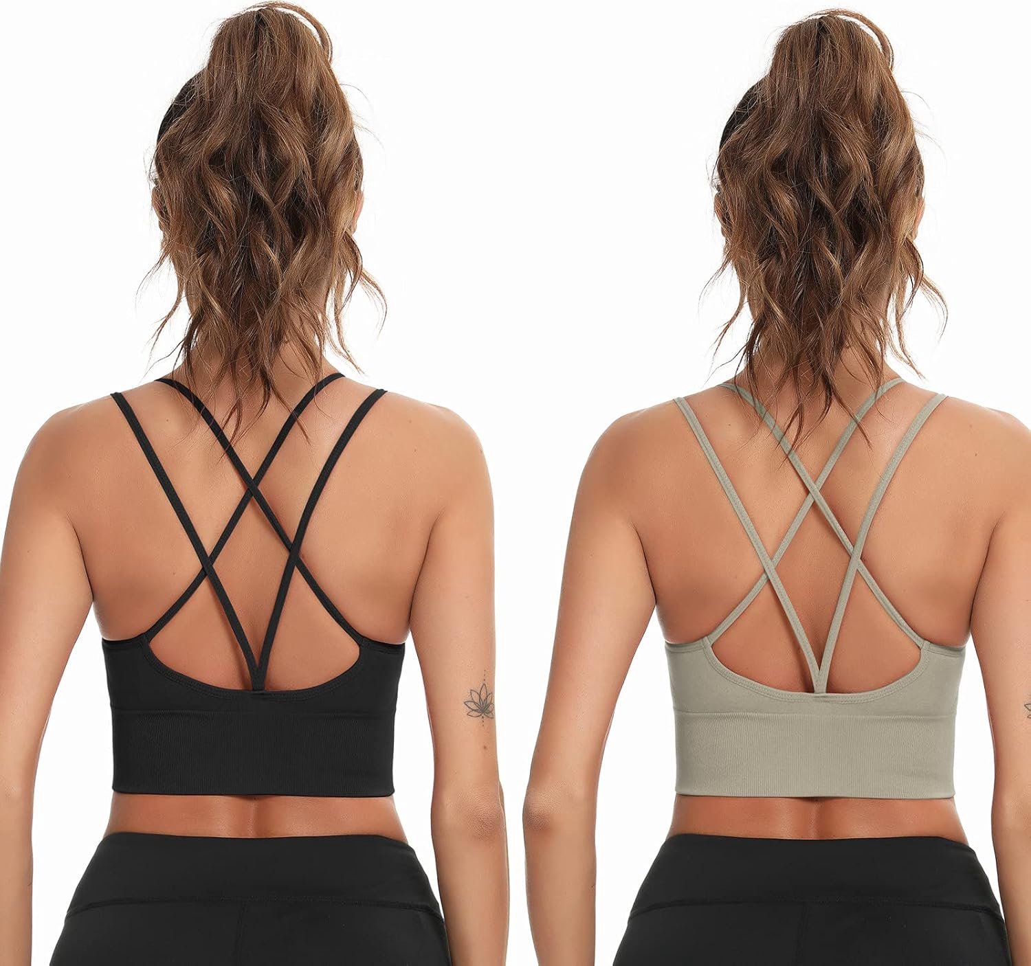 Yogabeha met bandjes voor dames