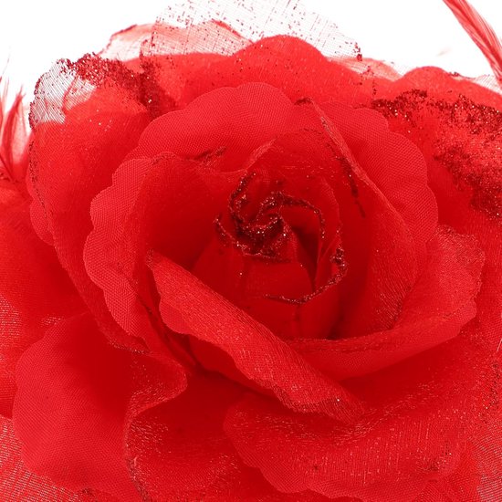 3 stuks bruidsrozen haarspelden - Kunstmatige rozen haarclips voor dames, perfect voor feestelijke gelegenheden of een gala - Mexicaanse haarbloemen haarspeld hoofdversiering rood — afbeelding 2