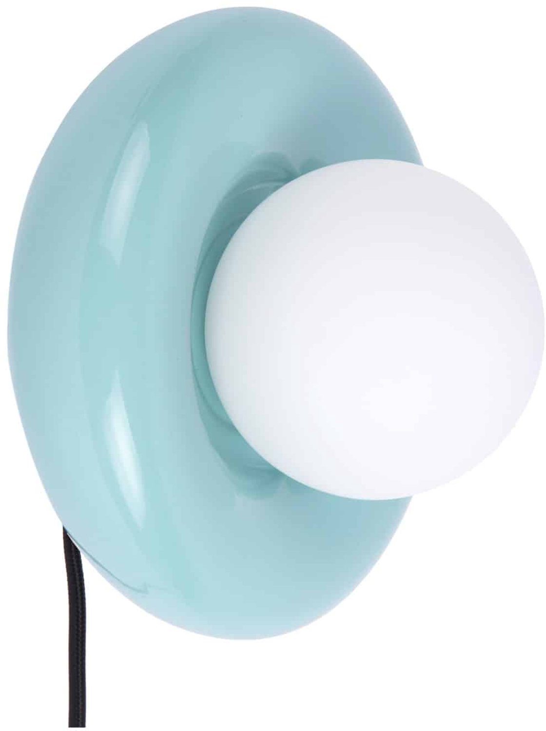 Leitmotiv Wandlamp Catania Ring - Lichtblauw - 17x19x19cm - Binnen Scandinavisch