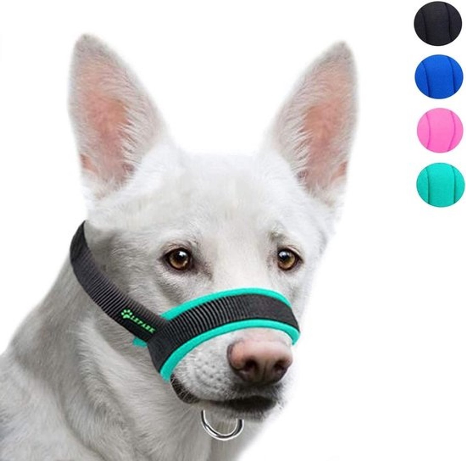 Ademende stoffen muilkorf - Voor honden - Voorkomt bijten en kauwen | Verstelbare nekband
