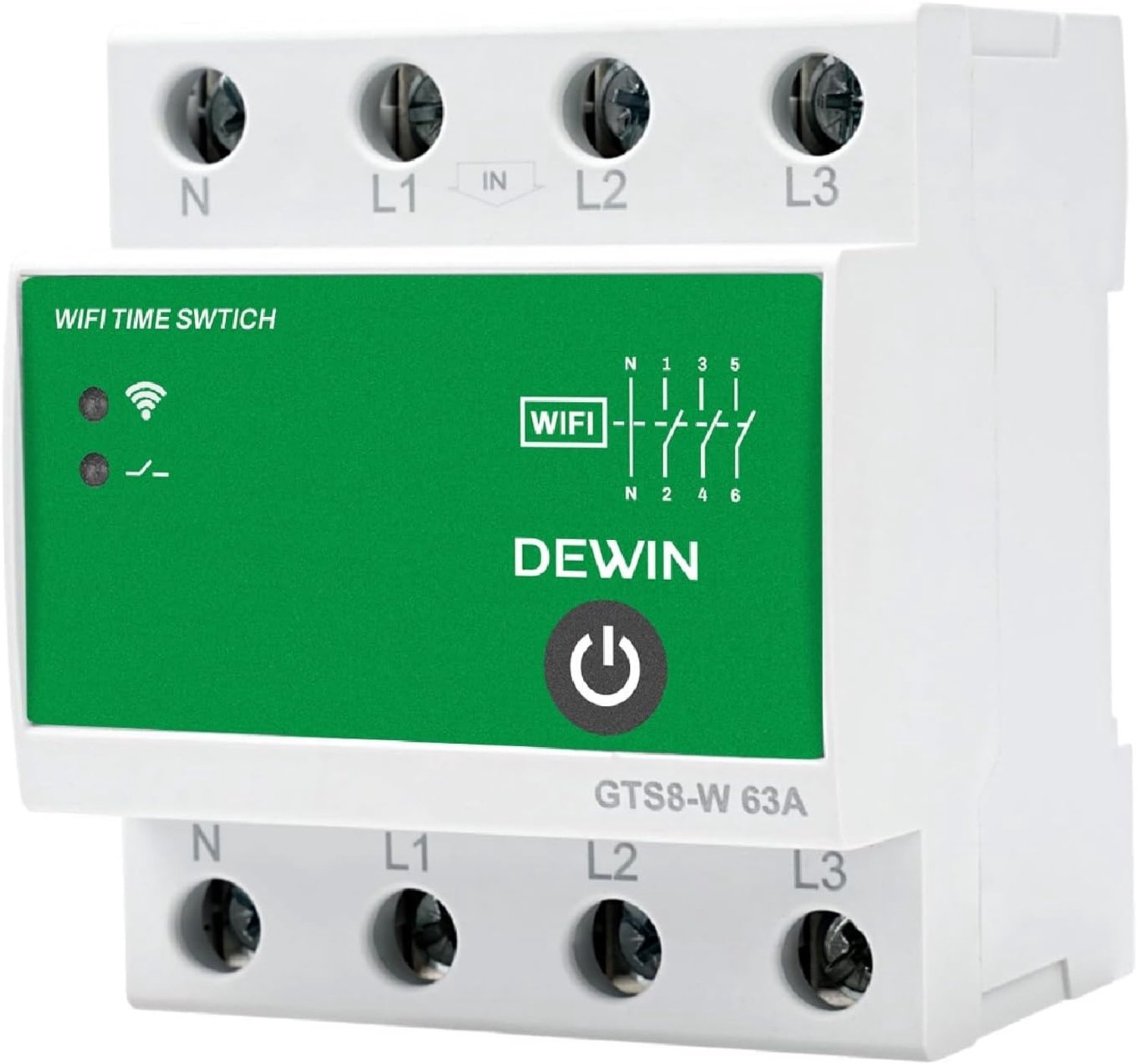 DEWIN timer DIN-rail WiFi, intelligente timer DIN-rail WiFi-bedieningsschakelaar Tuya-schakelaar - ShopVlot