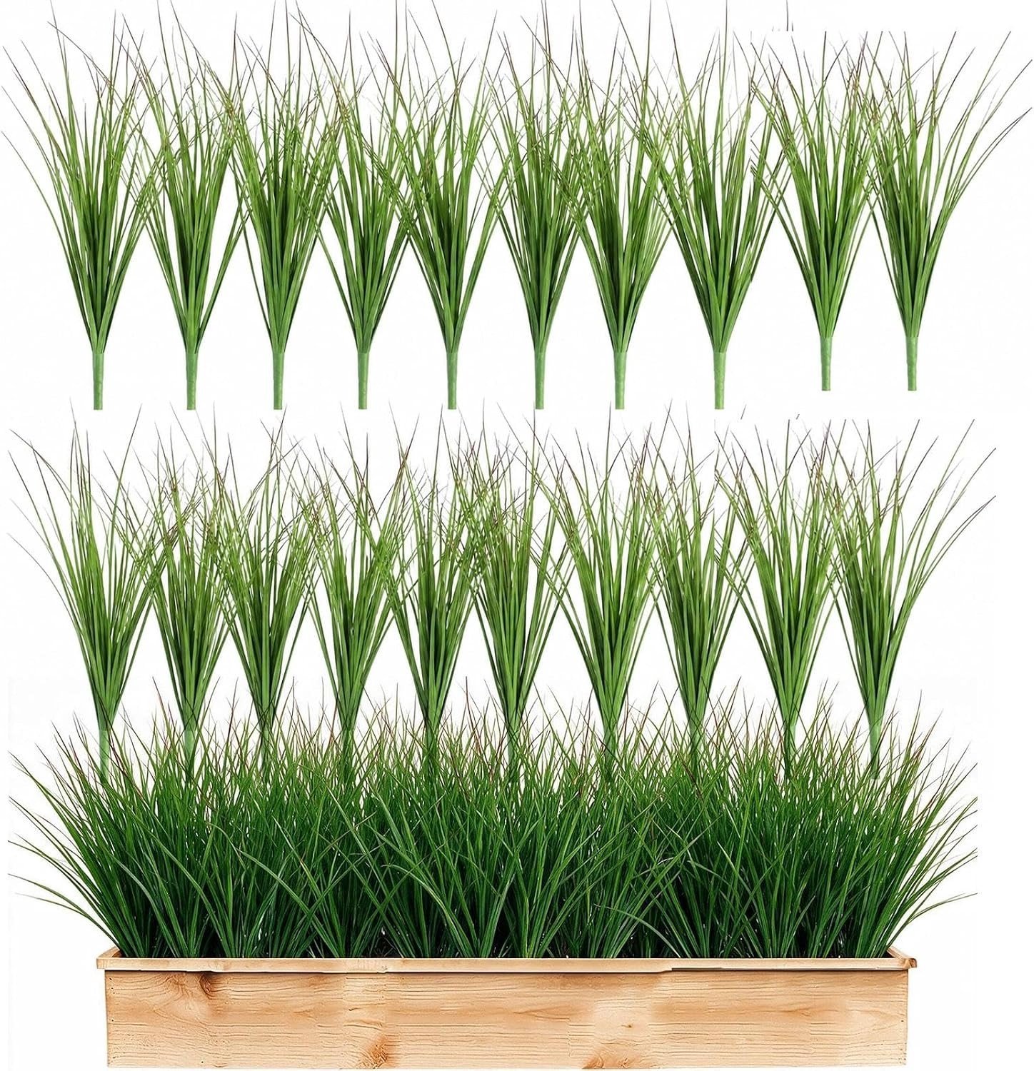 Kunstgras bundels van 51 cm, weerbestendig en perfect voor tuin en balkon, onderhoudsvriendelijk en duurzaam