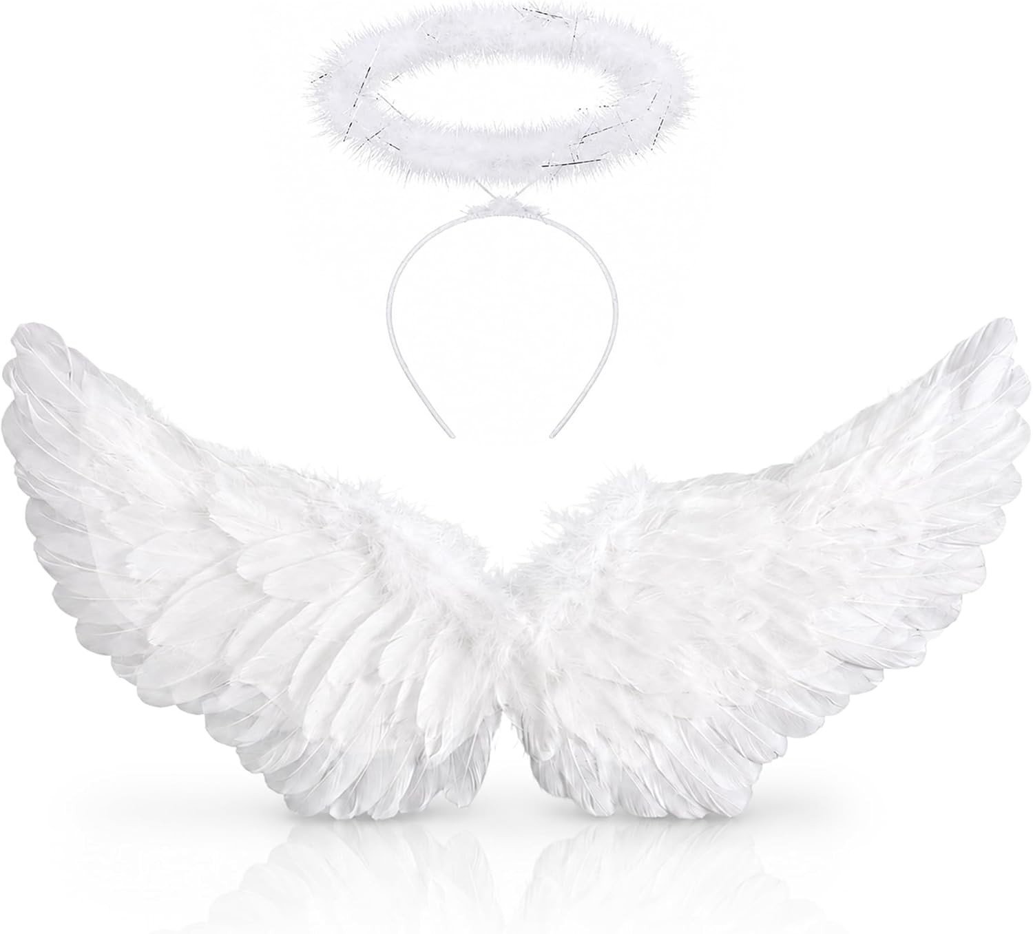 Elegante 105 cm Witte Engel Vleugels voor Vrouwen en Meisjes - Perfect voor Feestjes, Carnaval en Kostuums