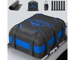 KLS® Dakkoffer - Dakkoffer Opvouwbaar - Auto Dakkoffer - Blauw - 36cm x 28cm x 20cm