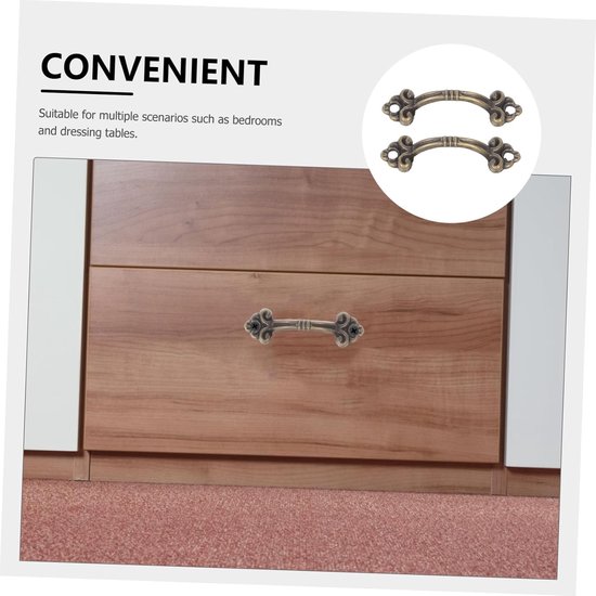 48 Stuks Delige Vintage Metalen Ladeknoppen Retro Mini Handgrepen voor Sieradendoos Compacte Kastknoppen van Legering met Eenvoudige Montage Klassieke Uitstraling — afbeelding 2