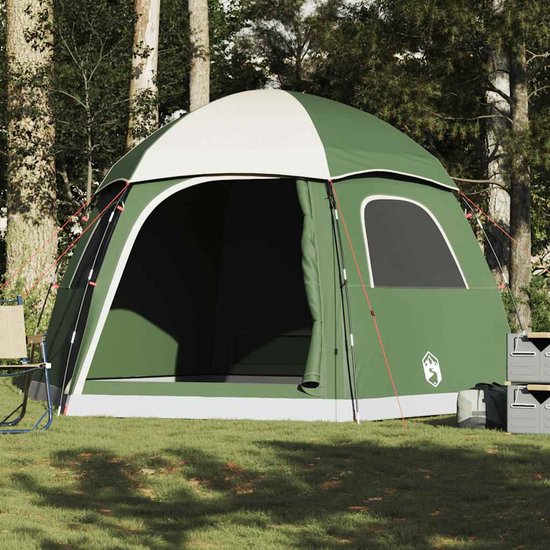 vidaXL - Familietent - iglo - 6-persoons - groen - waterdicht van Vidaxl — afbeelding 2