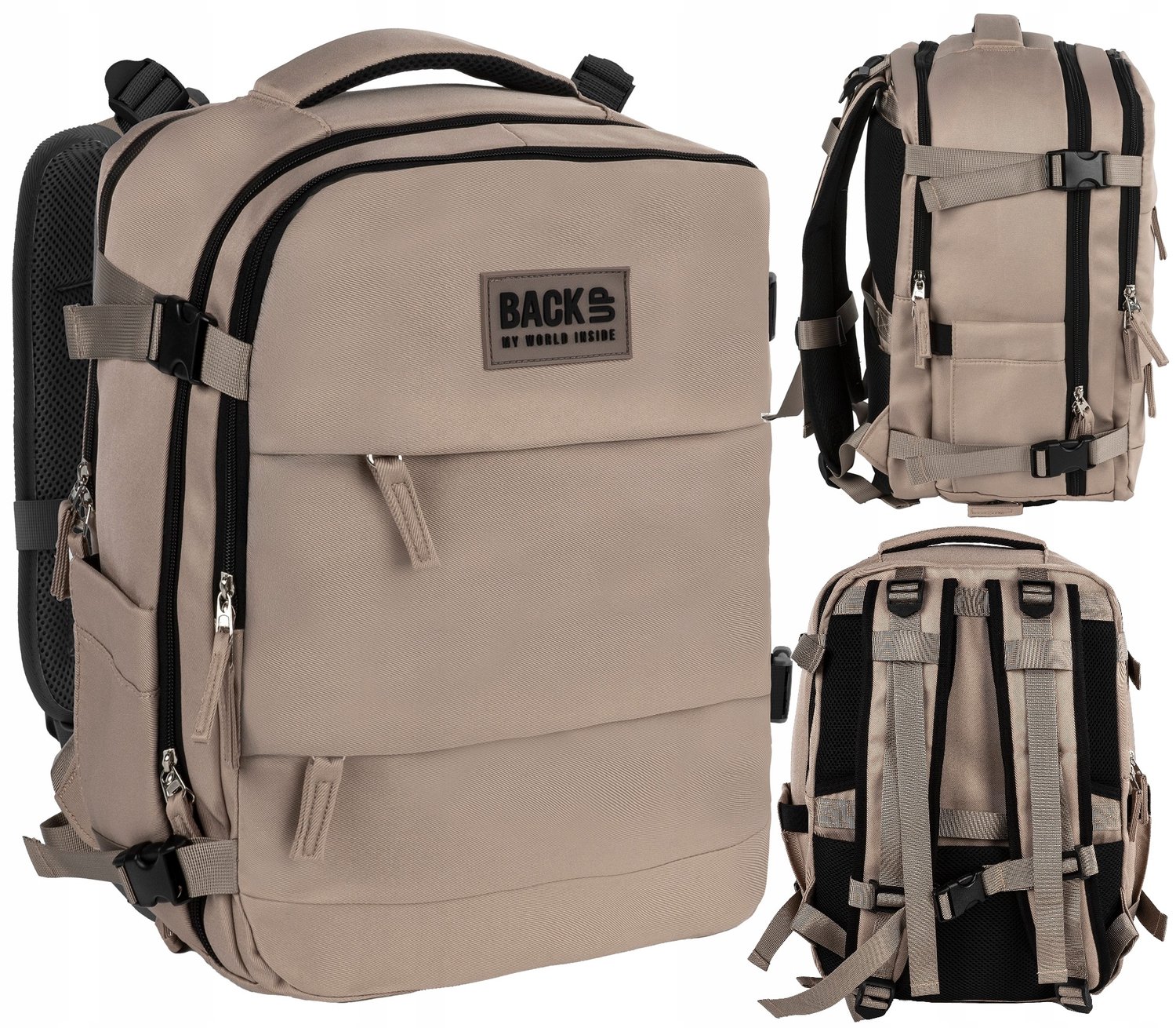 BackUp Handbagage Rugzak 40x30x20cm - Reizen & Vliegen