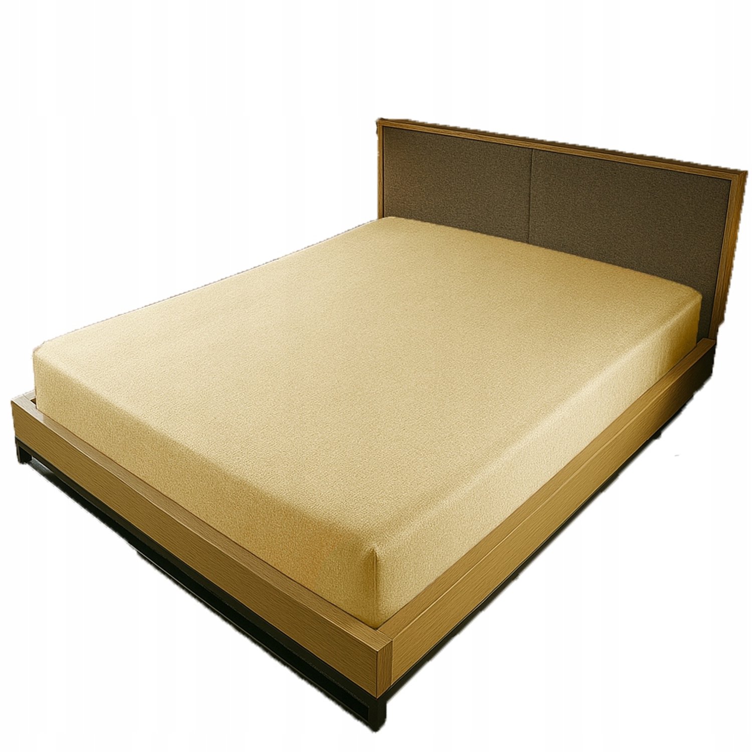 Kam-Pol Jersey Hoeslaken met Elastiek 70x210 cm - Ecru