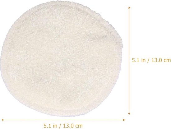 6 Stuks zoogcompressen wasbare borstkussentjes zwangerschapskussens pompen doorweeker maandverband voor dames sanitair anti galactorroe bh-pads vrouwen anti-galactorroe pad — afbeelding 3