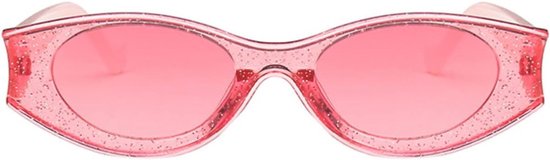 vintage kleine kat oog vrouwen zonnebril mannen mode persoonlijkheid groen geel ovaal zonnebril vrouwelijke Uv400-C7 roze — afbeelding 4