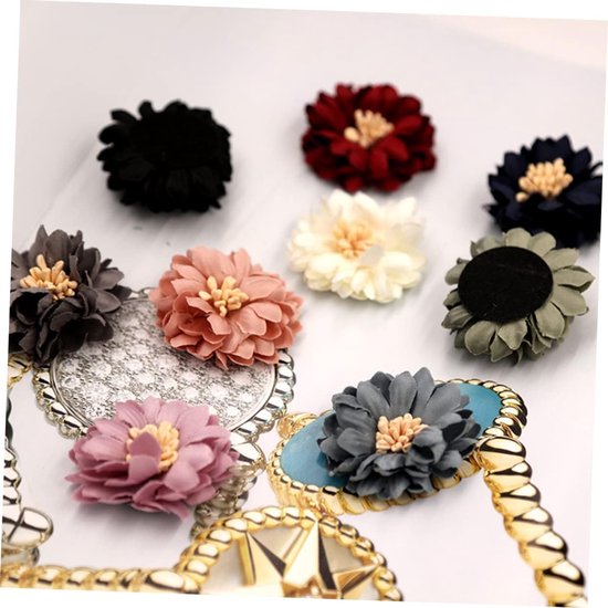 20 Stuks Olijfgroene Gesimuleerde Chrysanthemum Applicatie Patches voor Kleding Creatieve Diy Naaibenodigdheden Veelzijdige Decoratie voor Kleding Tassen Accessoires — afbeelding 2