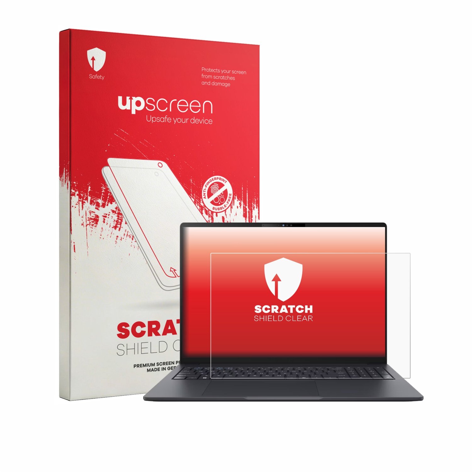 upscreen - Screenprotector voor ASUS ExpertBook B3 Gen 2 B3605 - Folie Beschermfolie transparant