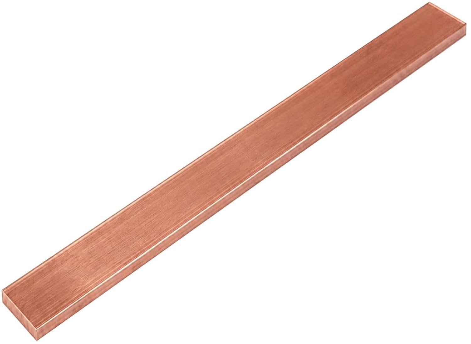 Koperen platte stang 25 mm (B) x 6 mm (H), 305 mm L, Cu-ETP
