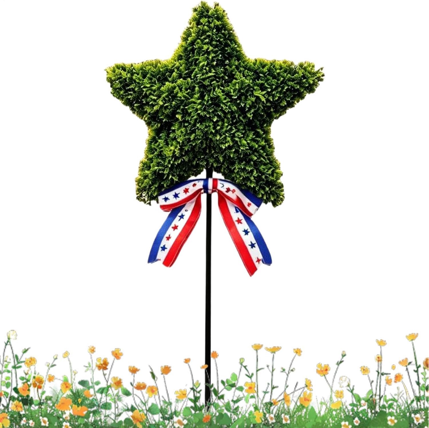 Patriottische vormsnoei weerbestendig stervormige planten Stakes