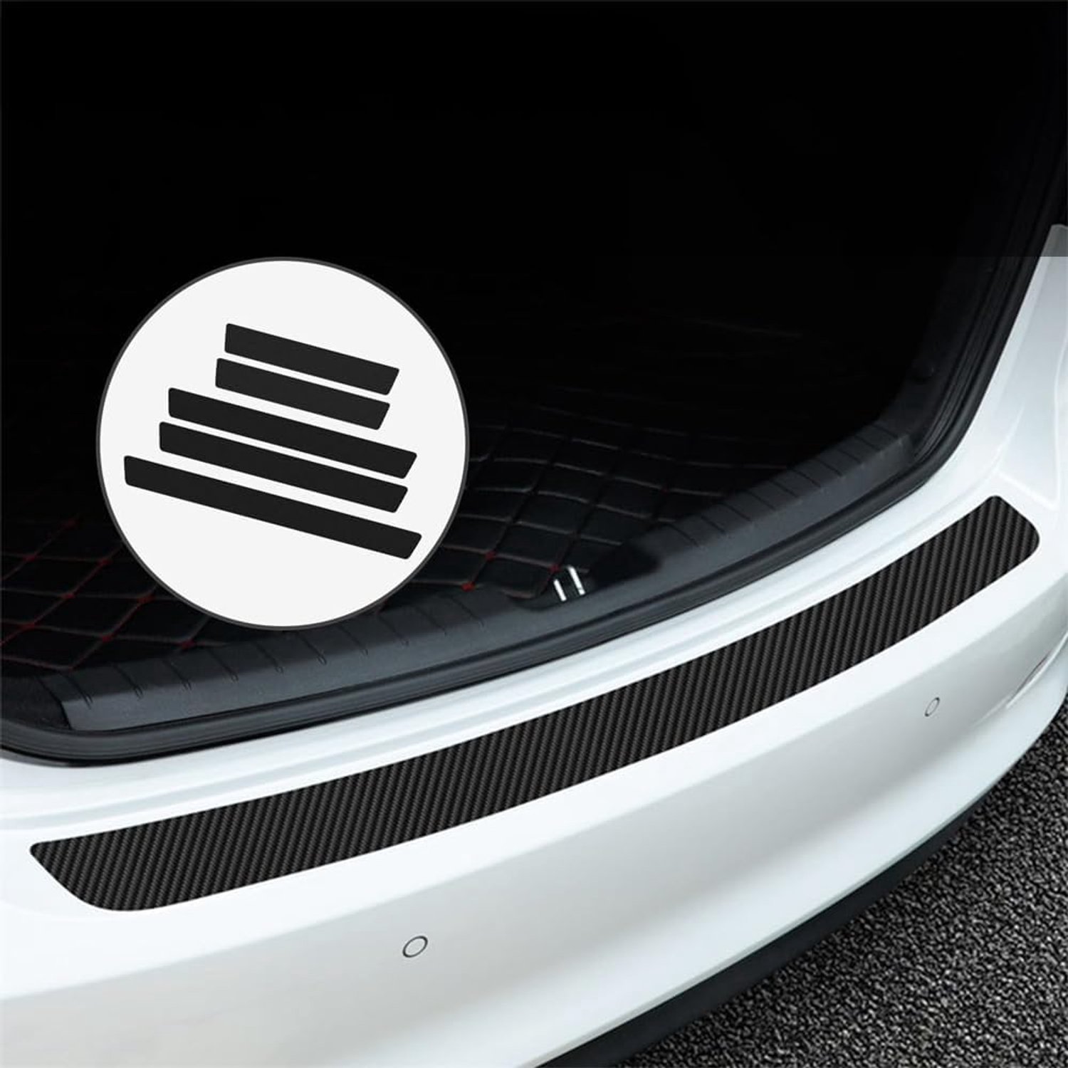 10 Auto Instaplijsten Protector voor Suzuki Vitara facelift 2018-2024, Krasbestendig Instaplijsten Bumper Beschermfolie Universele Auto Instaplijsten Strips Drempelsticker