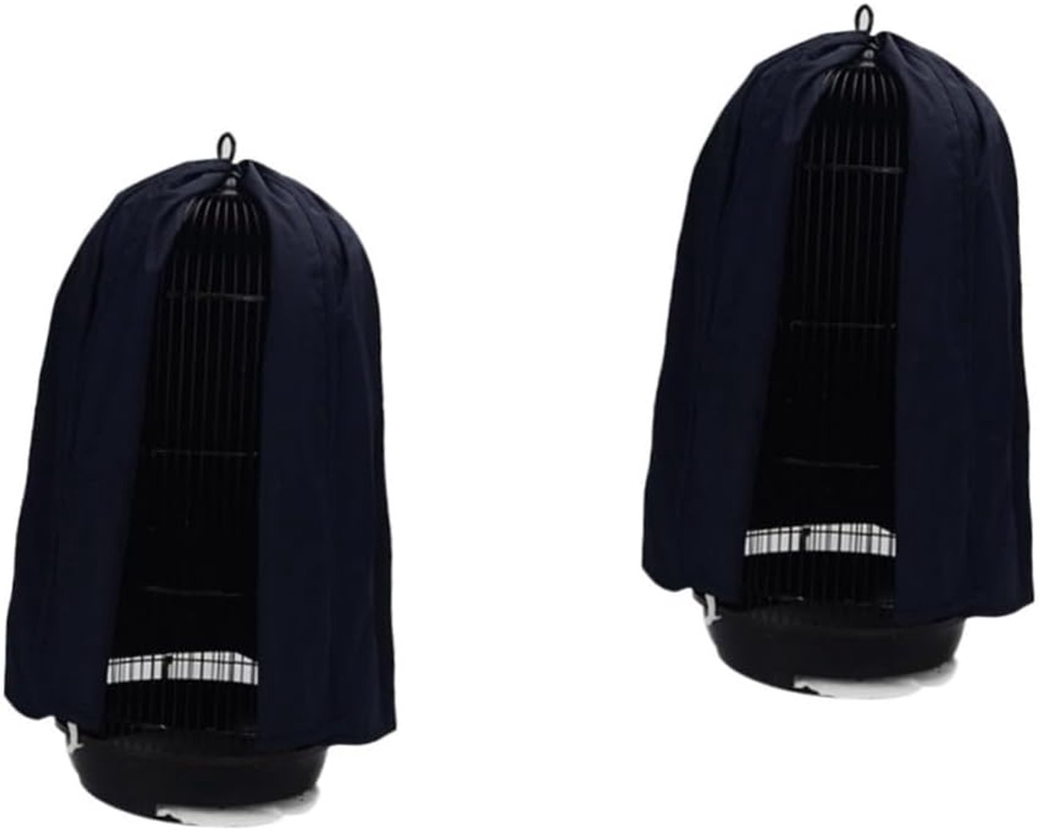 Beavorty 2 Stuks Papegaaienkooinetafdekking Ronde Vorm Gaas Kooirok Kooi-accessoire Lichtgewicht Luchtdoorlatend