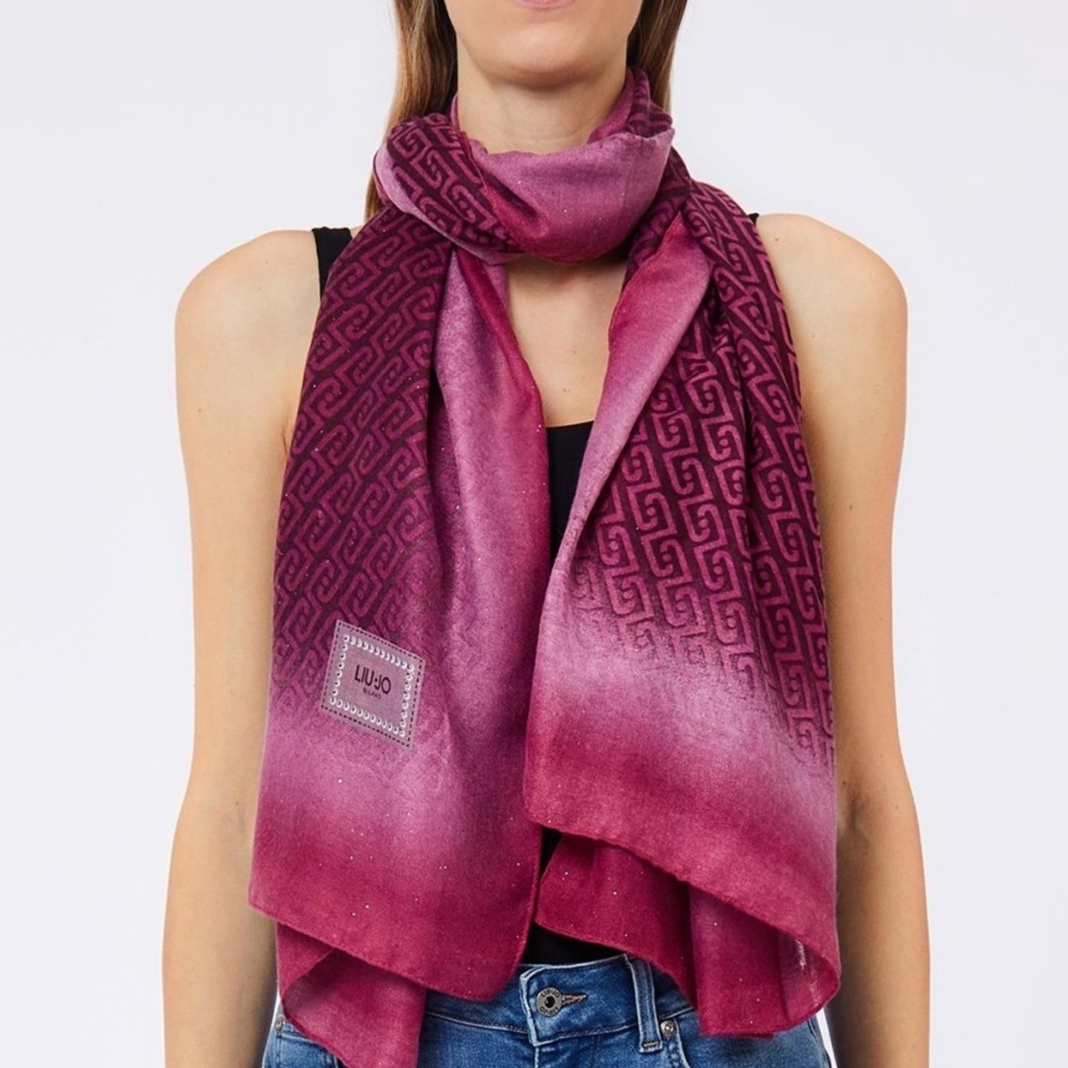 LIU-JO 2F6064 T2745 STOLA ALLOVER SHADED Roze N/A EU