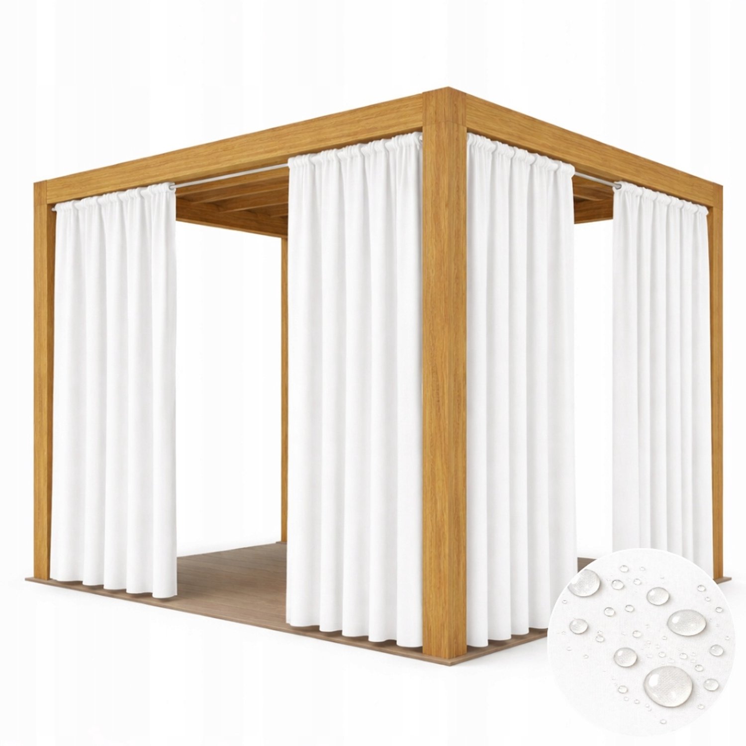 Waterdichte Tuindoek Gordijnen 155x260cm - Balkon, Terras, Pergola