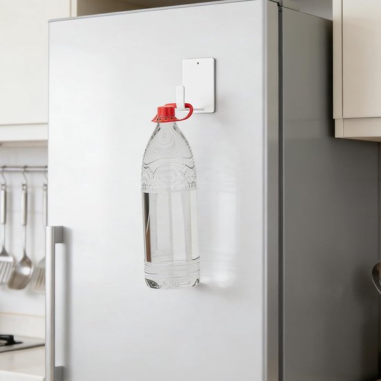 2 Stuks Magnetische Koelkast Opbergrek met Verstelbare Papierrolhouder Plasticfolie Organizer voor Keuken Ruimtebesparend Zonder Boren Multifunctionele Magnetische Hanger — afbeelding 5