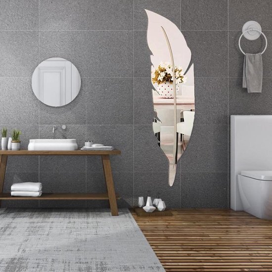 Peel Stick Spiegel - Acryl Wandpaneel, Slaapkamer Woonkamer Decor — afbeelding 4