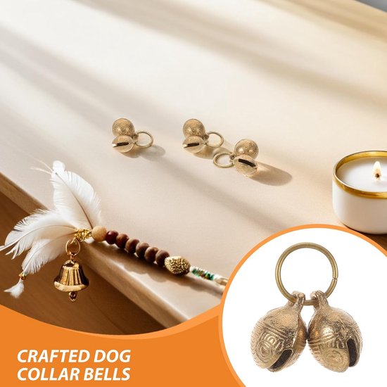 10 Stuks Huisdierhalsbandbellen Voor Honden Puppyhalsbandbellen Decoratie Voor Huisdierhalsbanden Hondenbel Huisdierbellen Voor Kattenhalsbanden Metalen Sluiting Voor — afbeelding 4