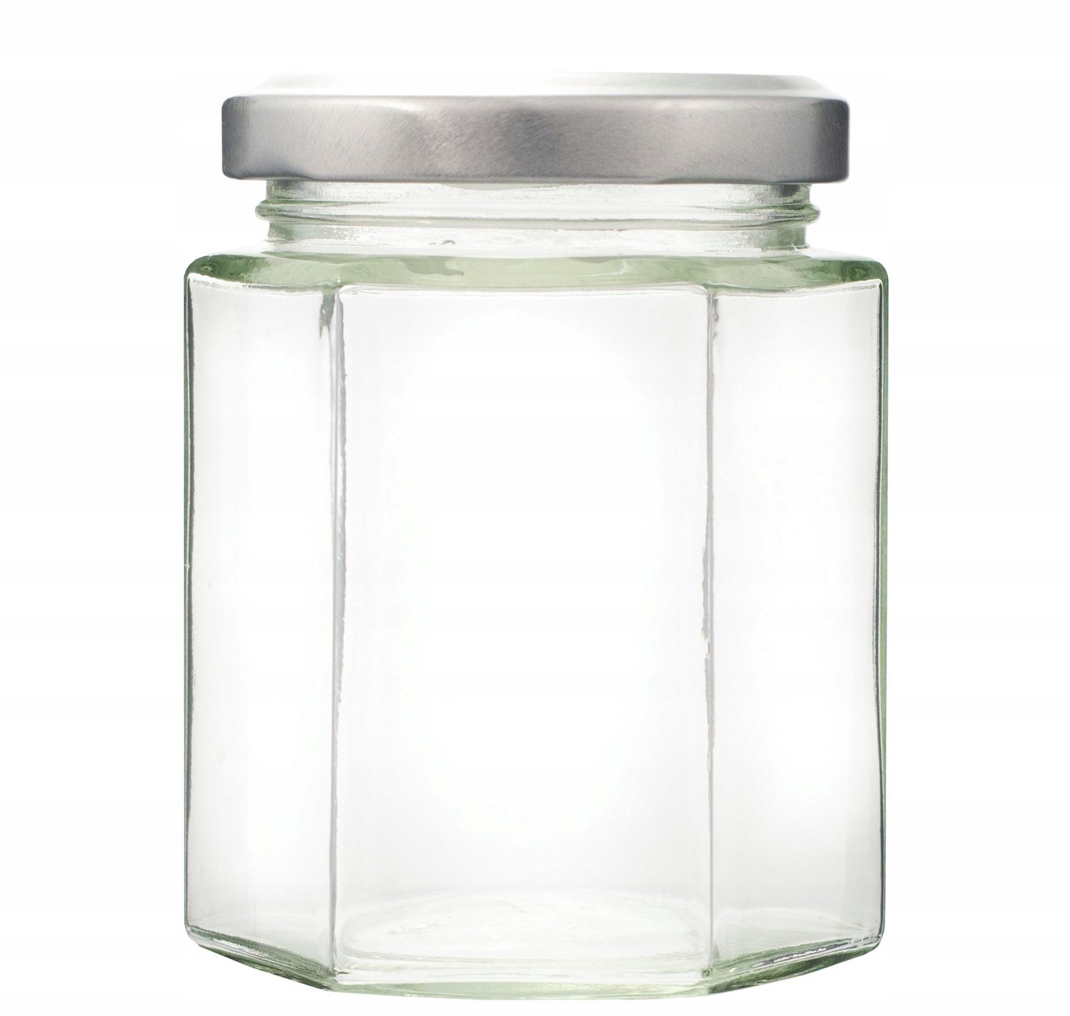 Bee&Honey Zeshoekige Potjes 270ml - Set van 12 met Deksel