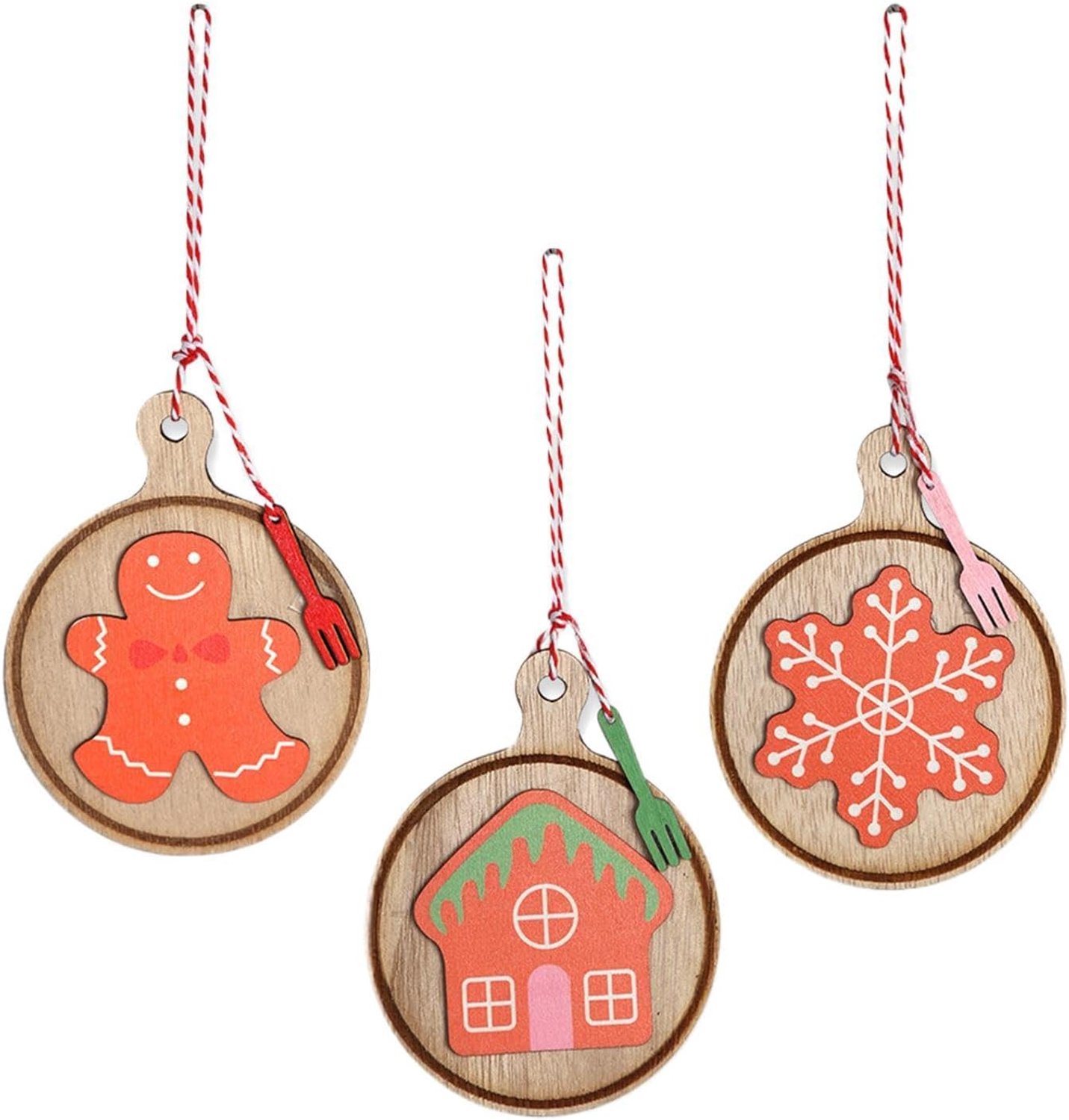 Kerstversieringen 3 Stuks Peperkoeken Hangertje