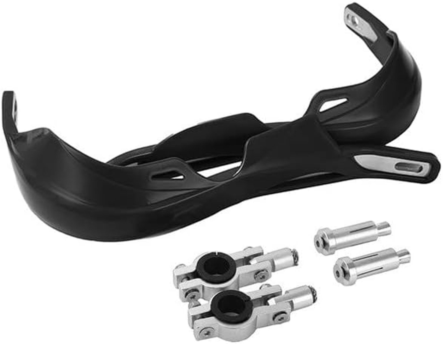Motorfiets Universele 22mm en 28mm Aluminium Handbescherming Handbescherming Dirt Bike Motocross Enduro Pitbike Supermoto (het zwart)