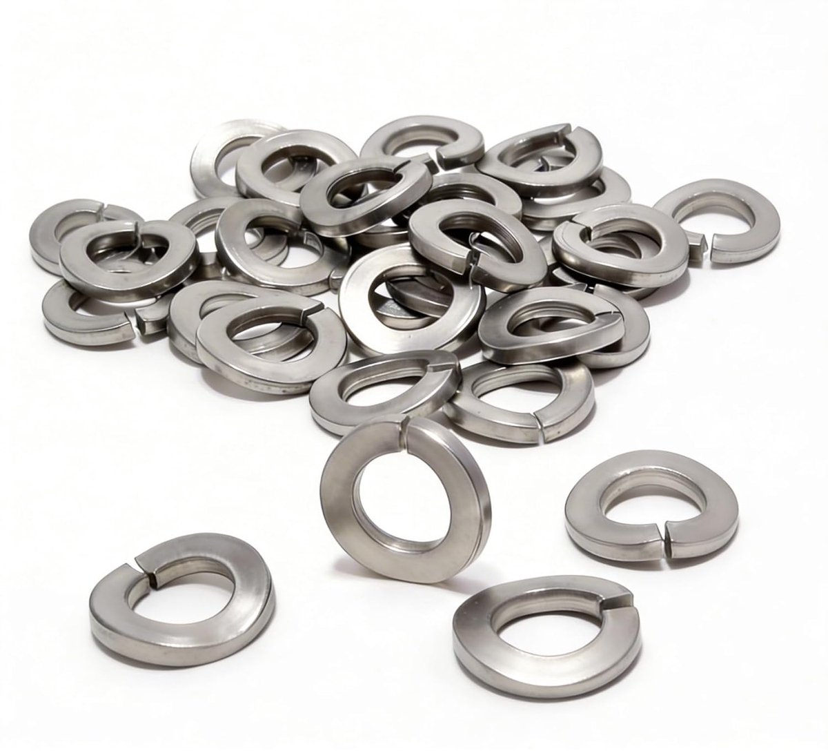 Creek 100 stuks Veerringen M8 Roestvrij Staal V2A Sluitringen Spiraalvormige Veerringen Springring Maat naar keuze voor Huishoudelijke Apparaten Mechanische Apparaten