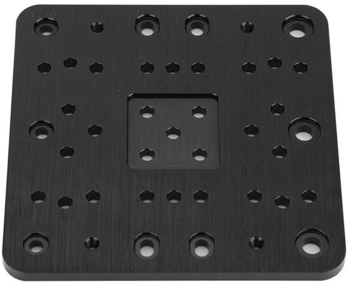 Portaalplaat Aluminium - Bouwplaat C Beam - 3D Printer Onderdeel - Geanodiseerd Materiaal - 5 Mm Dikte - Zwart