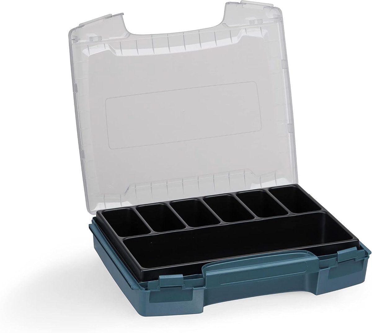 I-BOXX assortimentsdoos, klein, leeg, professioneel blauw, 7-voudig inzetstuk, ideaal voor i-BOXX-rek, kunststof, inklapbaar,