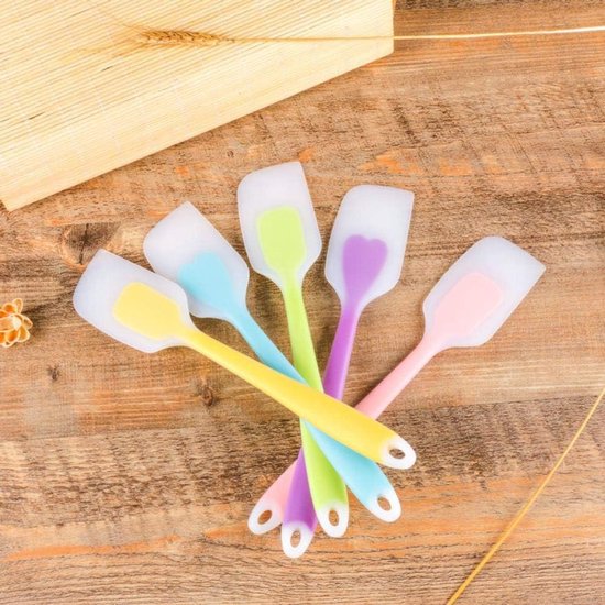 Siliconen Crème Bakschraper Non Stick Boter Spatelstrooier Hittebestendig Keuken Gebak Gereedschap, Blauw, Vierkant — afbeelding 3