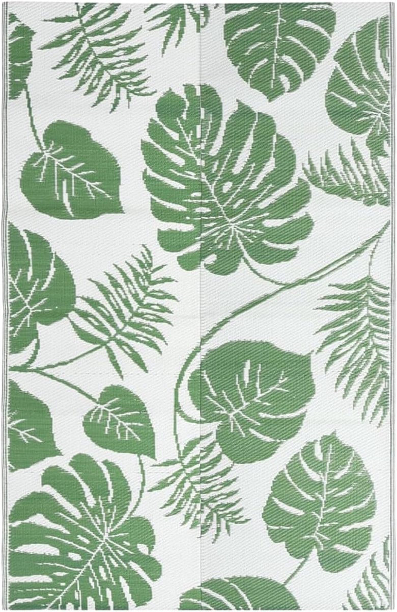 Outdoor tapijt ARAKIL groen 190x290 cm PP, buitentapijten woonkamertapijt picknickdeken voor patio balkon tuin terras 316938