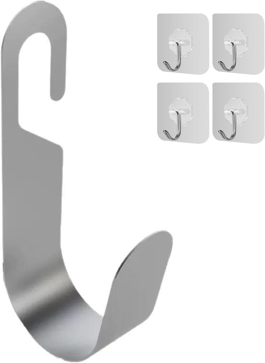 4 Stuks Transparante Haken Slanghouder Haak Wandhaak Tuinslanghouder Kraanhaak Ophanghaak Voor Tuin Badkamer Balkon Wasruimte Opberghaak Voor Slang en Accessoires