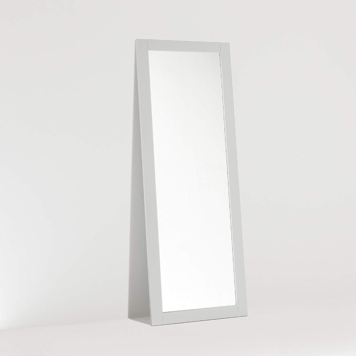 Wandspiegel, 160 x 60 cm, lichtgrijs, staande spiegel, Made in Italy