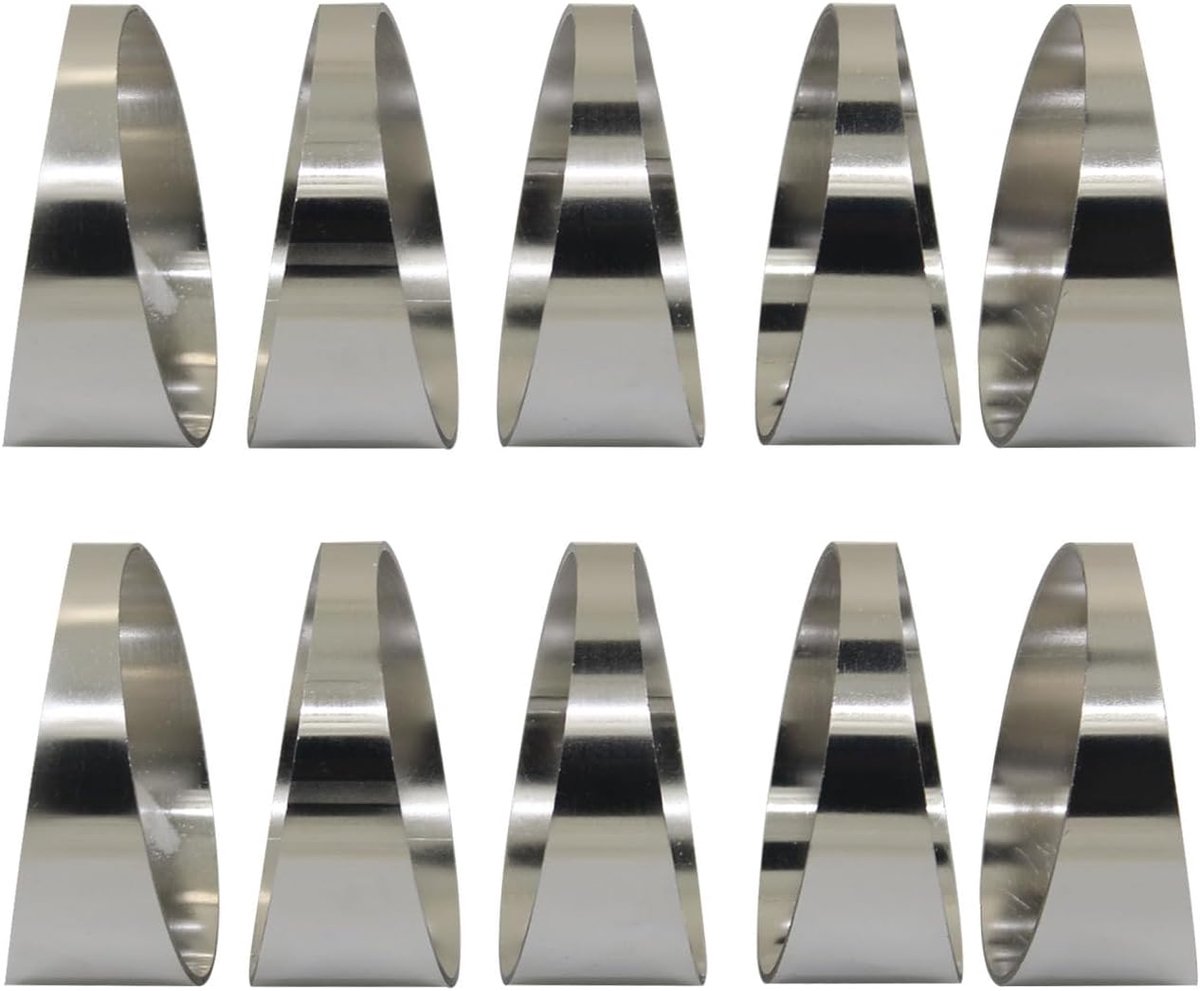 RVS Uitlaat Snijder voor Motorfiets Uitlaatsysteem Auto Tuning 9 Graden Bochten Uitlaatpijp Demper Klem Pijp Buis Dikwandige Snijset Einddemper Buisdelen (10pcs 44mm 1.75inch)