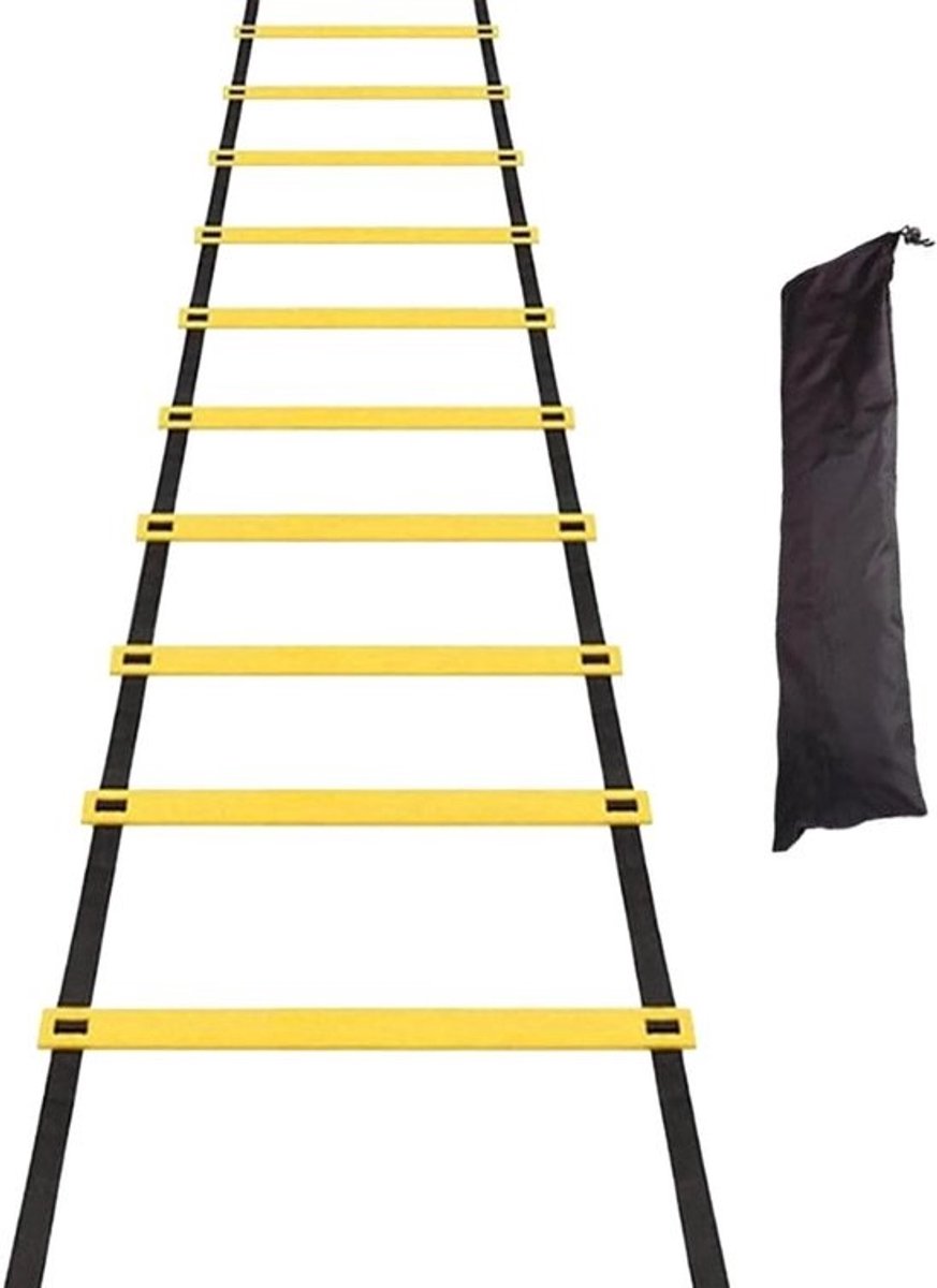 Snelheidsladder Trainingsladder - Voetbal Ladder Kit - Atletische Training - Duurzaam PP Nylon Materiaal - 500 x 40 cm