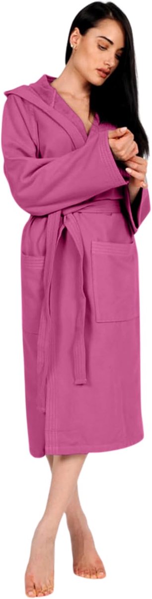 o-day Renato Balestra Badjas van microvezel voor heren en dames, ruimtebesparend, uniseks, met capuchon, zakken en riem, ideaal voor reizen, zwembad, fitnessstudio, licht, zacht