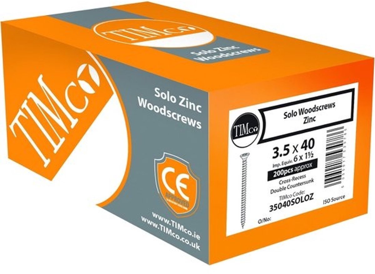 Verzinkte Houtschroef 6.0 x 120 mm voor Houtverbindingen