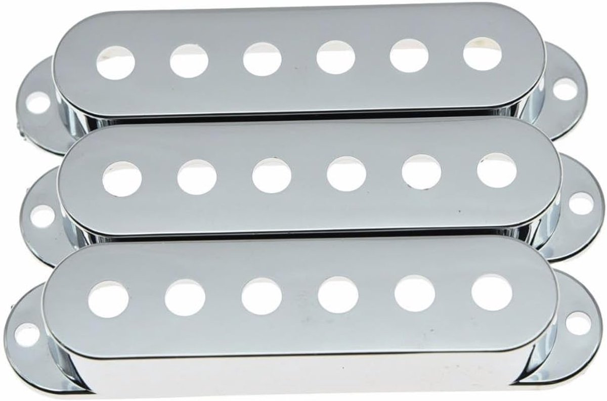 50/50/50mm Chrome Plastic ST Strat Gitaar Pickup Covers 3 Enkele Coil Pickup Cover voor Stratocaster