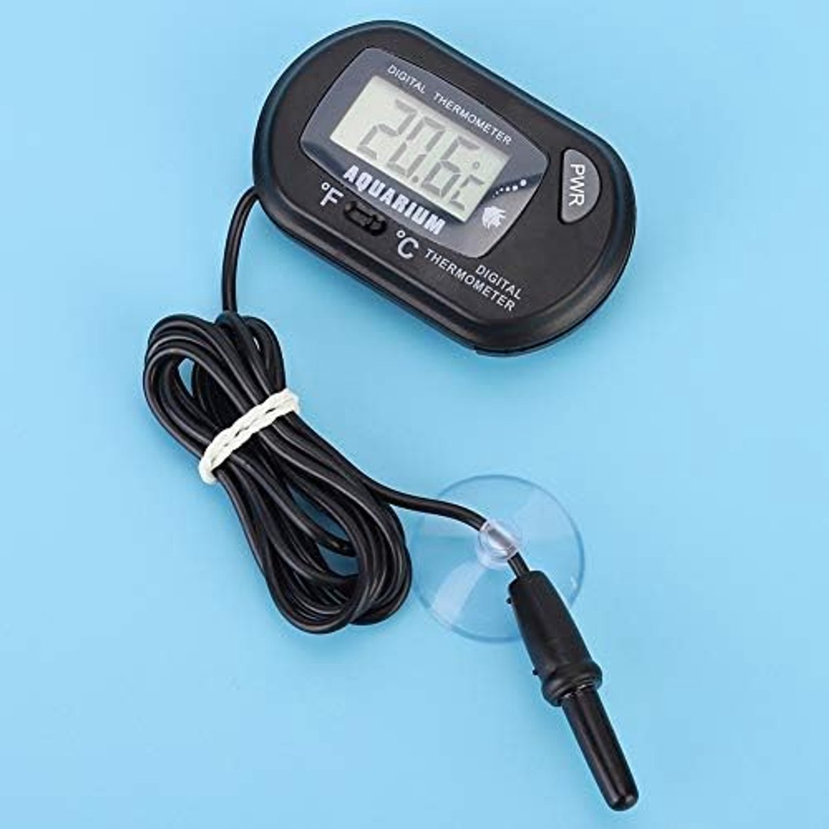 digitaal, hoge precisie, temperatuurmeter van het visreservoir, met sonde, voor aquarium, vijver, schildpadden, reptielen, habitats