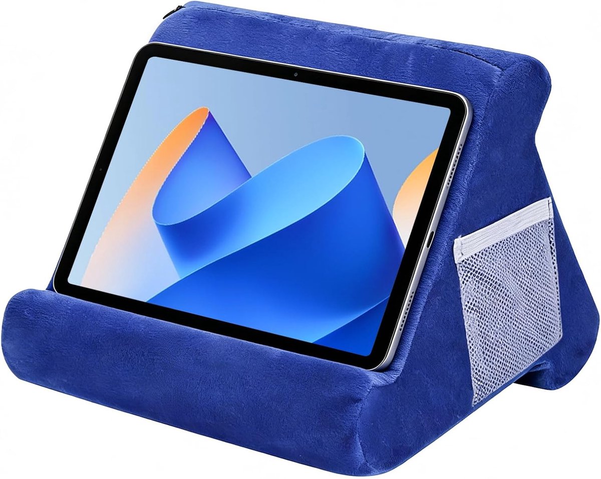 kussen, driehoekige tablet-kussenstandaard met tas, mini-computerhouder, leeskussen, standaard, boekenplank, laptopkussenhouder voor iPad-telefoonhouder, e-reader, smartphones