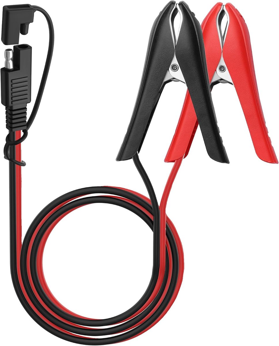 Naar Alligator Clip Batterij Kabel 14AWG 3.2FT (30 mm kaak)